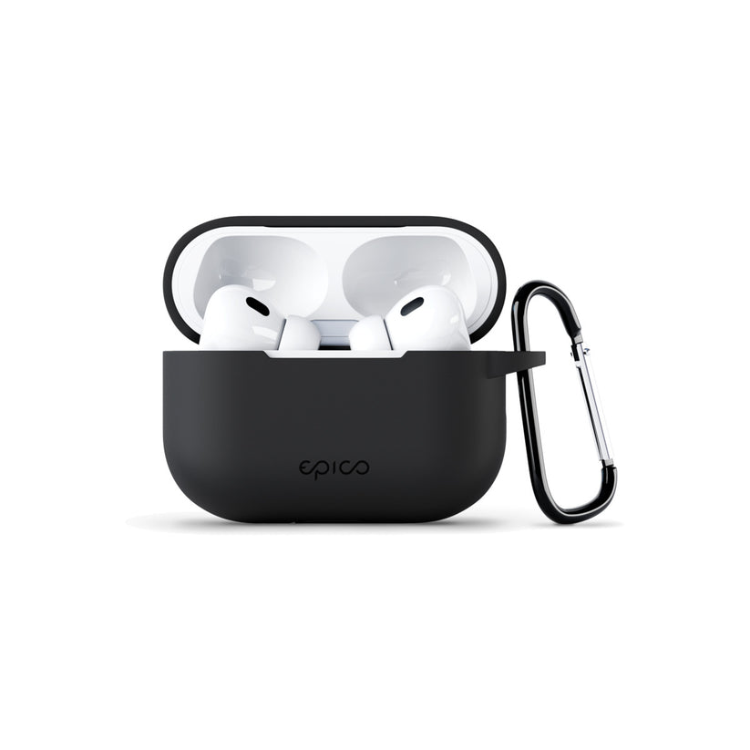 Silikonové outdoor pouzdro pro AirPods Pro 2. gen. Epico - černé - bonami.click