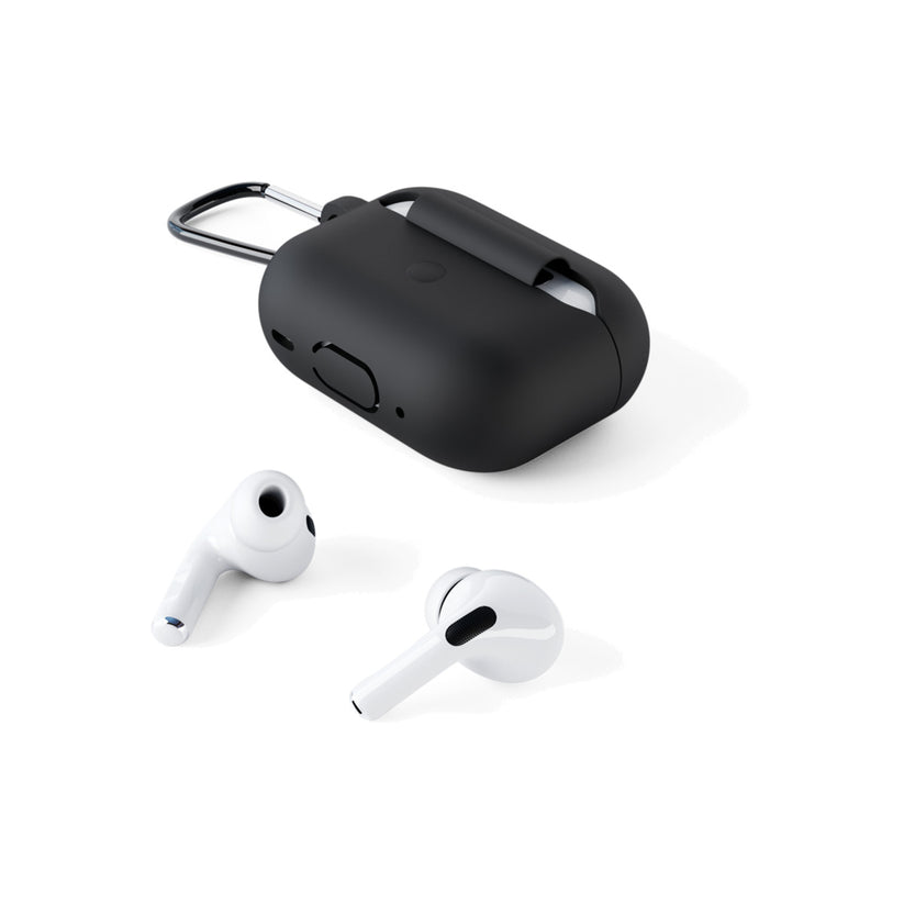 Silikonové outdoor pouzdro pro AirPods Pro 2. gen. Epico - černé - bonami.click