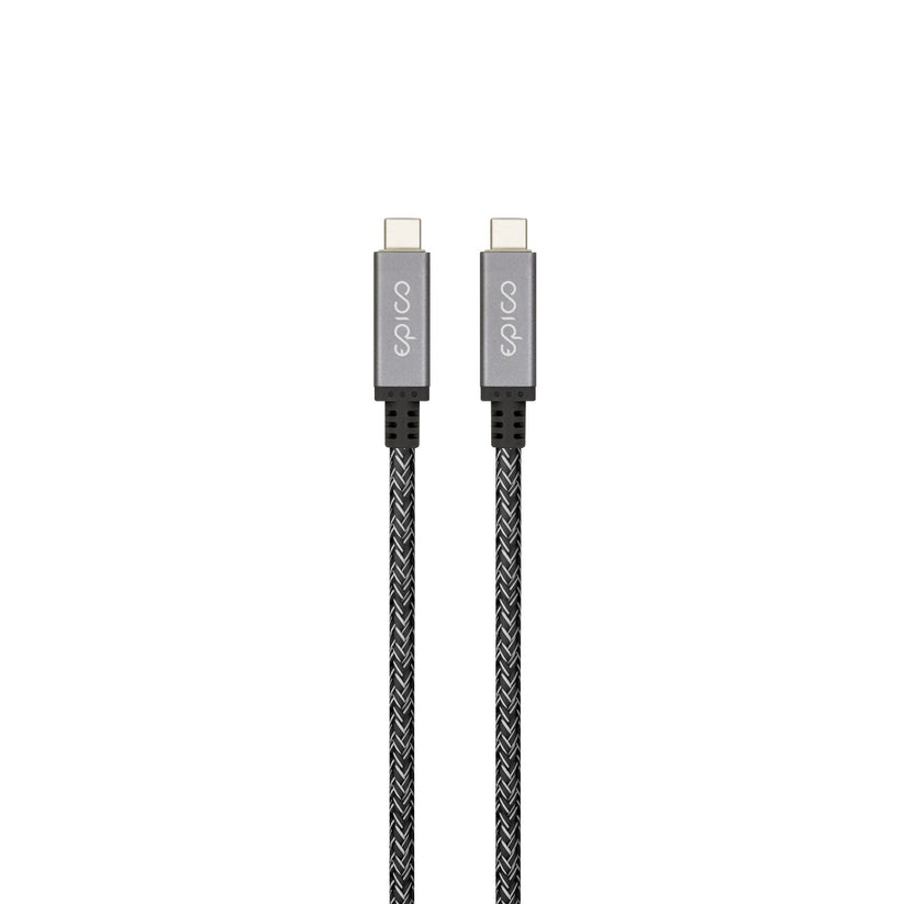 Thunderbolt 4 opletený kabel Epico 1,5m - vesmírně šedý - bonami.click