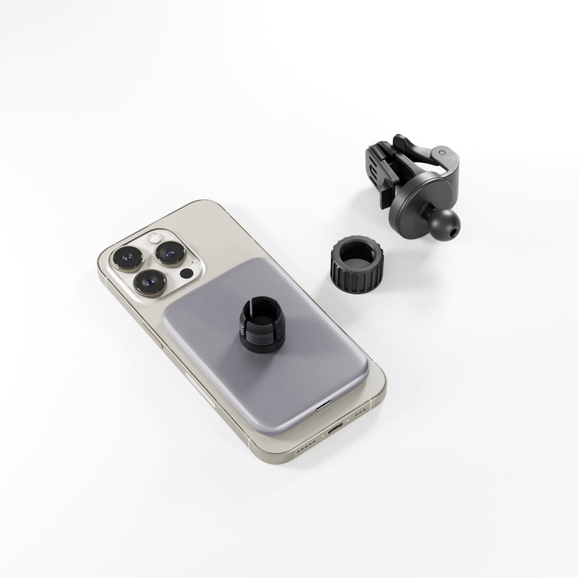 Ultra tenká bezdrátová autonabíječka Epico Qi2 Mag+ - stříbrná - bonami.click