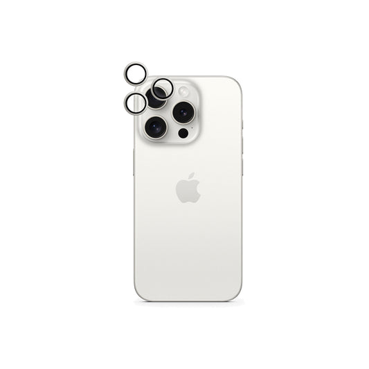 Ochrana objektivů s hliníkovými rámečky pro iPhone 16 / 16 Plus iSTYLE - černá - bonami.click