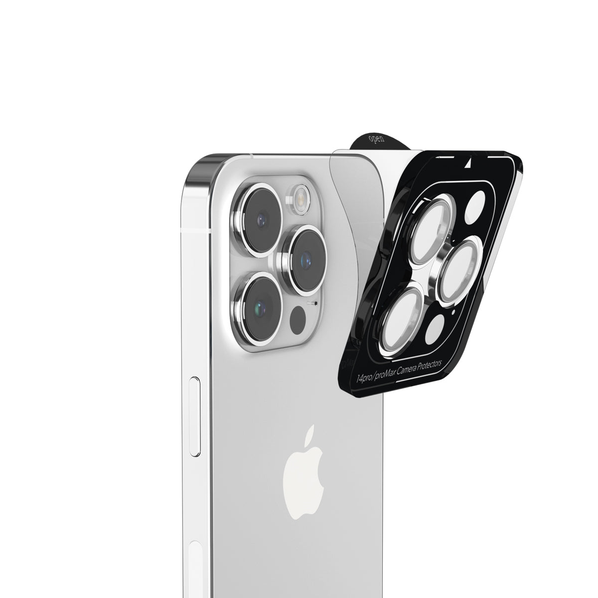 Ochrana objektivů s hliníkovými rámečky pro iPhone 16 / 16 Plus iSTYLE - černá - bonami.click