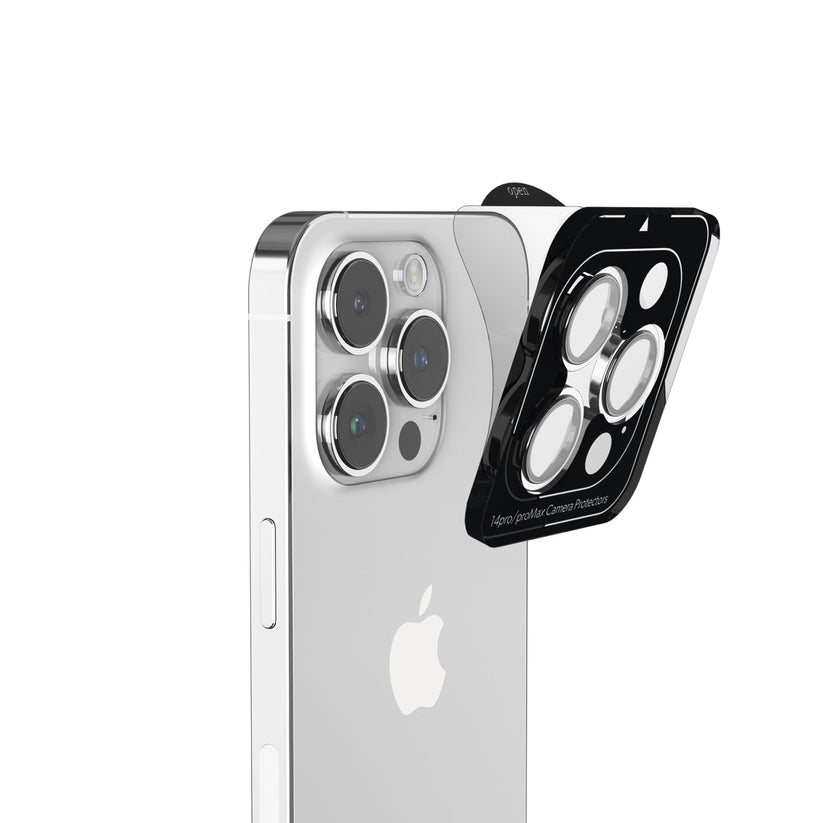 Ochrana objektivů s hliníkovými rámečky pro iPhone 16 / 16 Plus iSTYLE - černá - bonami.click