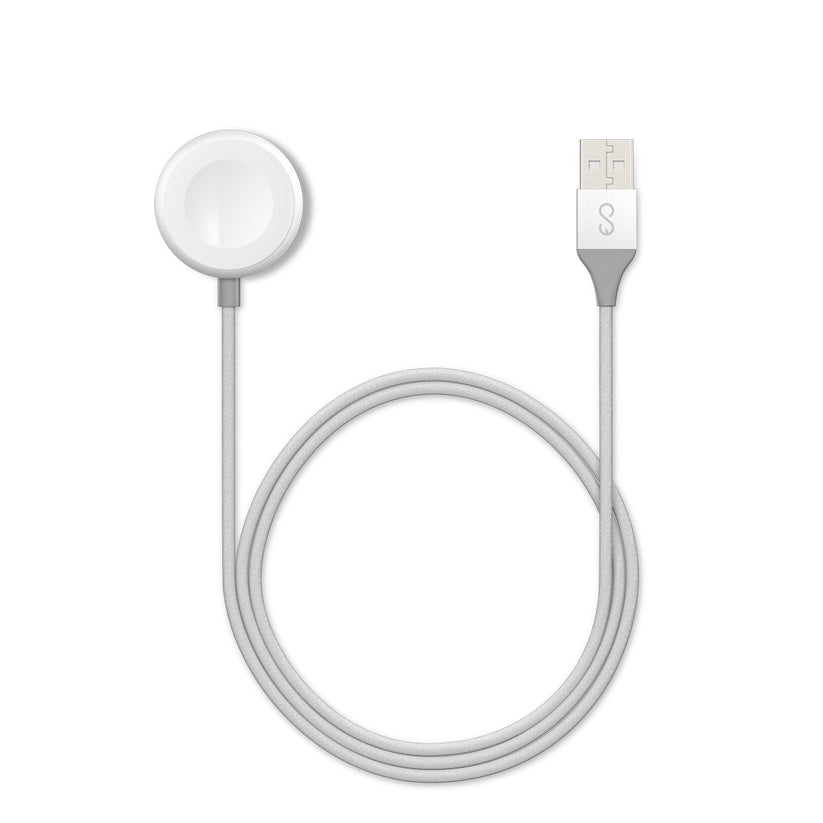Nabíjecí kabel USB-A pro Apple Watch Epico 1,2m - stříbrný - bonami.click