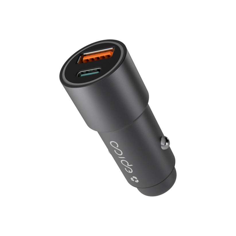 Duální autonabíječka Epico Resolve 38W - vesmírně šedá - bonami.click