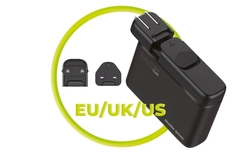 140W nabíječka Mobile Origin GaN Travel Charger – černá