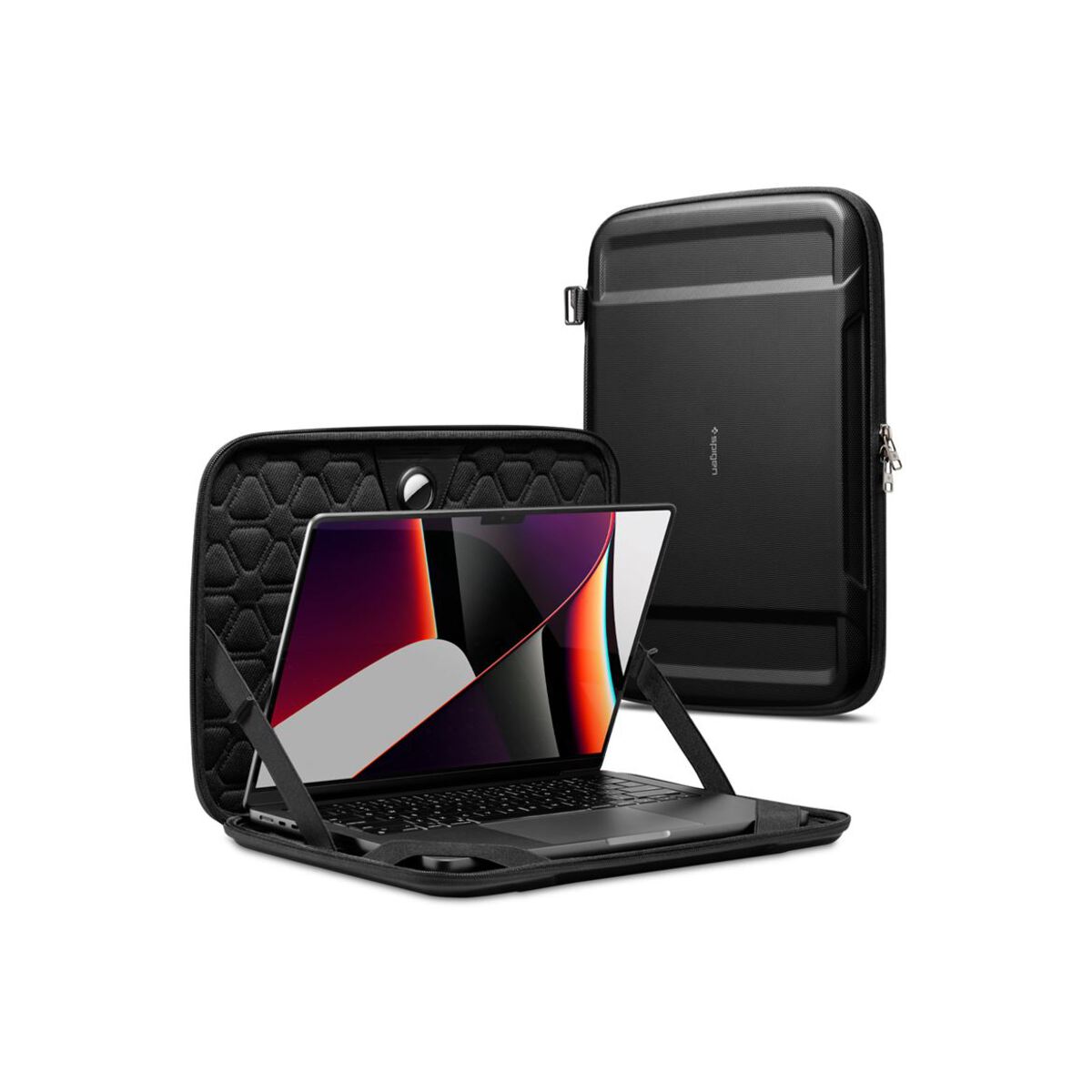 Pouzdro pro MacBook Pro 16" Spigen Rugged Armor Pro - černé - bonami.click