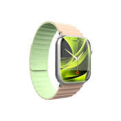 Řemínek pro Apple Watch 42/44/45/49 mm Mobile Magnetic Strap II - růžový/zelený - bonami.click