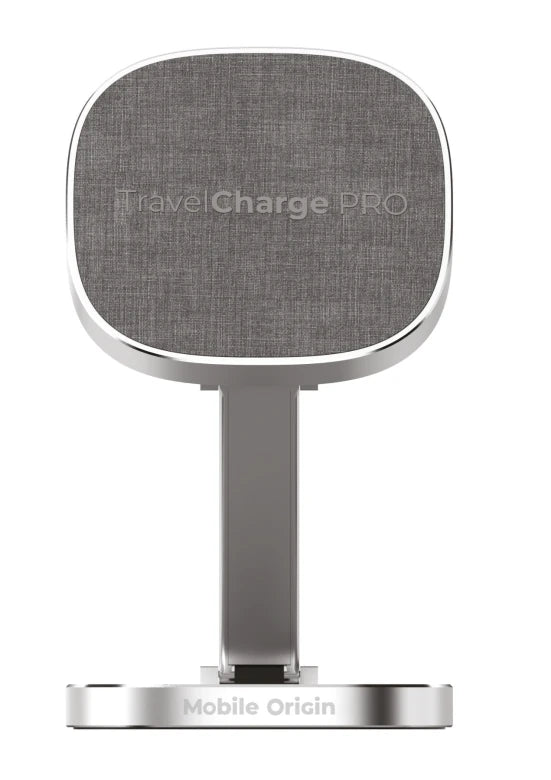 Cestovní bezdrátová nabíječka Mobile Origin TravelCharge PRO - stříbrná