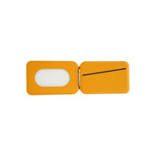 Skládací kožená MagSafe peněženka Dviced – oranžová - bonami.click