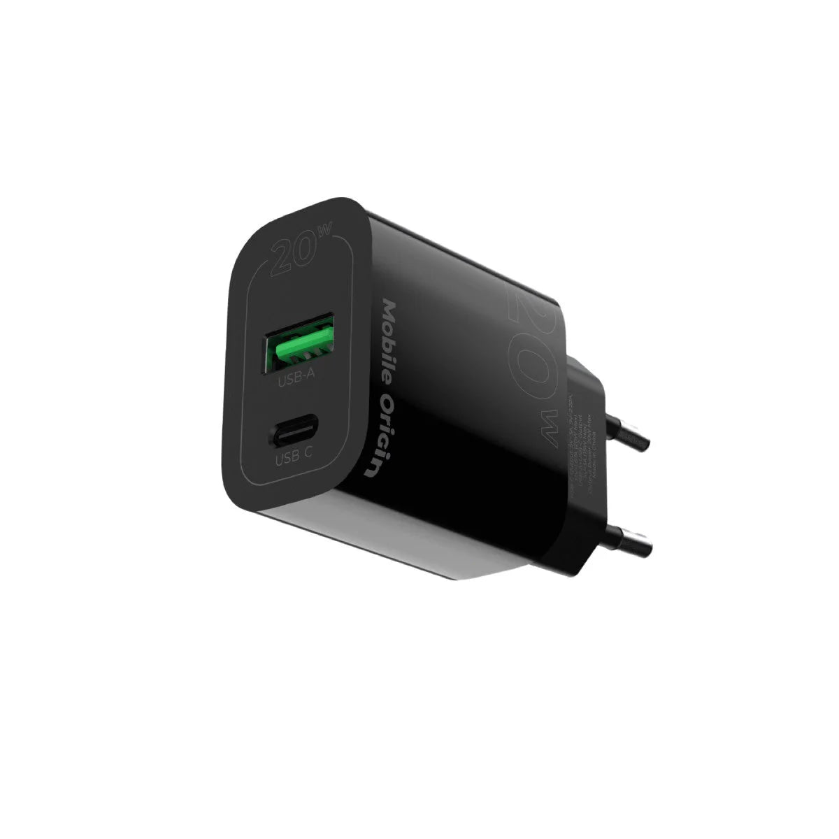 Síťová nabíječka Mobile Origin USB-C a USB-A Wall Charger 20W