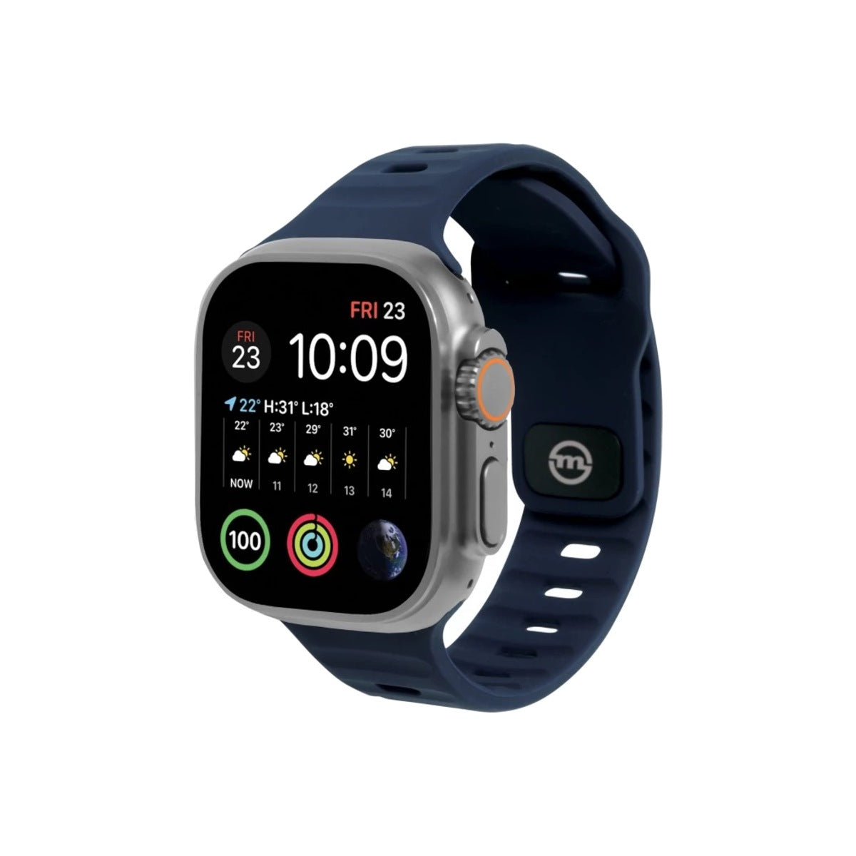 Řemínek pro Apple Watch 42/44/45/49 mm Mobile Origin Strap - tmavě modrý - bonami.click
