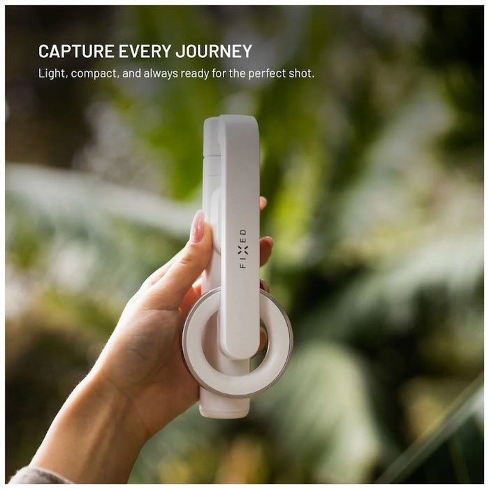 MagSafe selfie stick s tripodem FIXED MagSnap - bílý - bonami.click