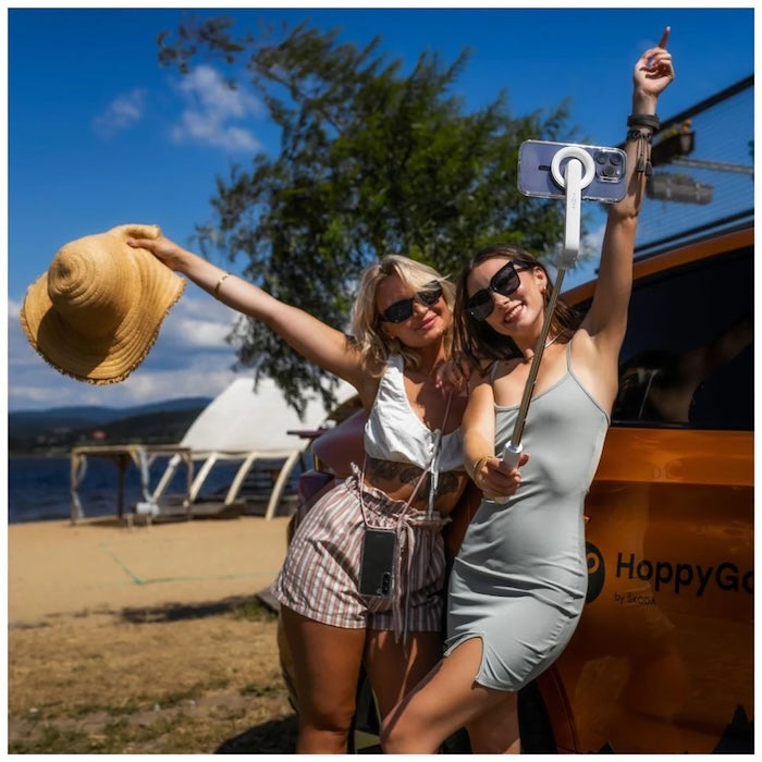 MagSafe selfie stick s tripodem FIXED MagSnap - bílý - bonami.click