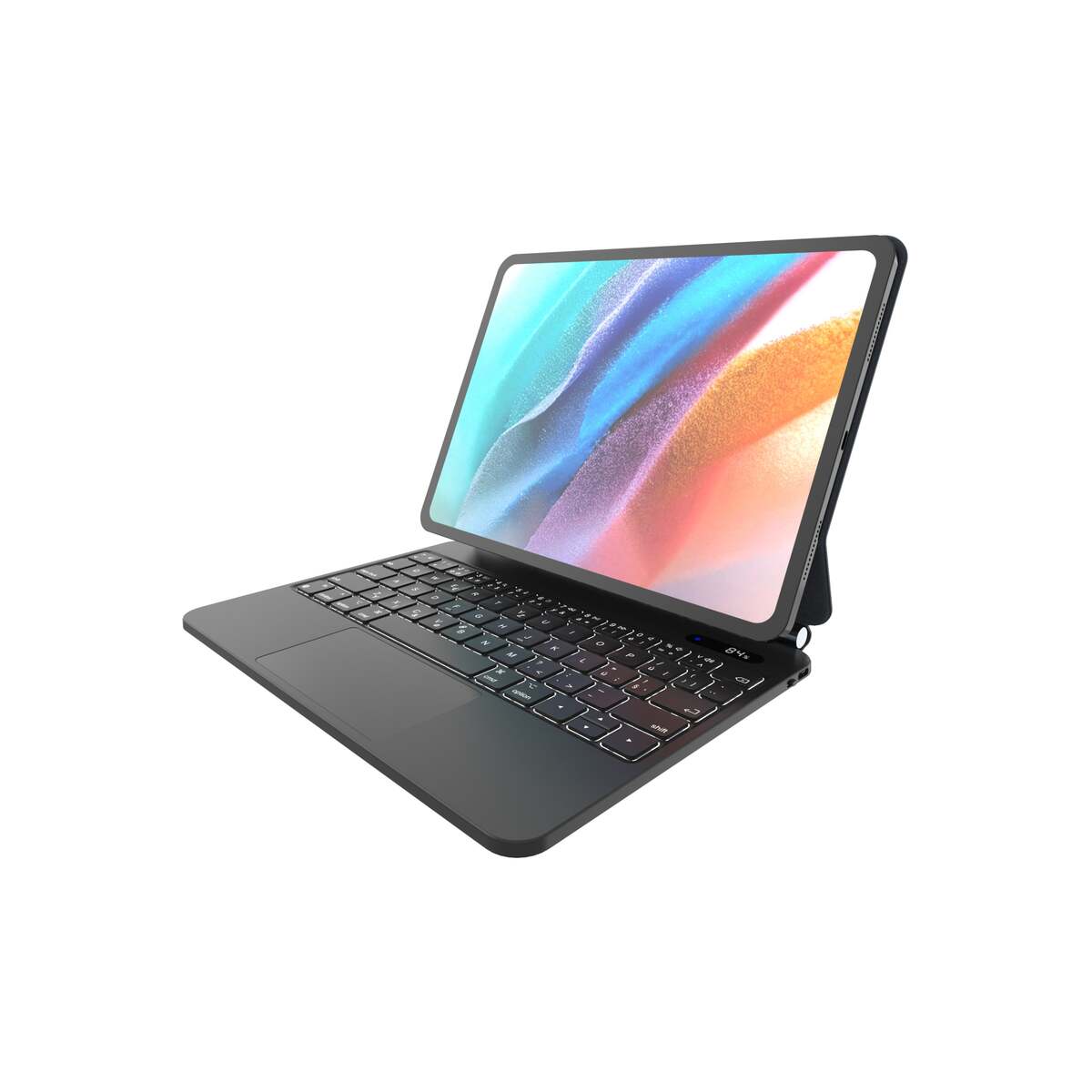 Pouzdro s bezdrátovou CZ klávesnicí FIXED Typee pro iPad 10,9" (2022) / iPad 11" (2025) - černé