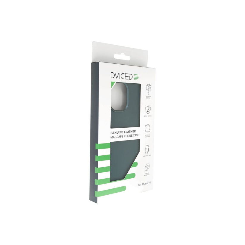 Kožený MagSafe kryt pro iPhone 16 Dviced – modrý - bonami.click