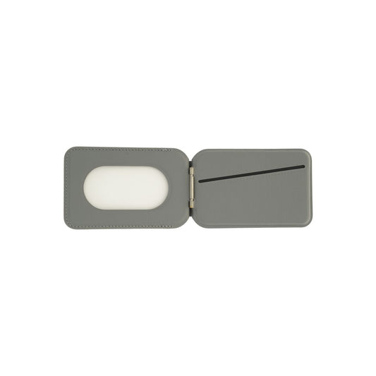 Skládací kožená MagSafe peněženka Dviced – šedá - bonami.click