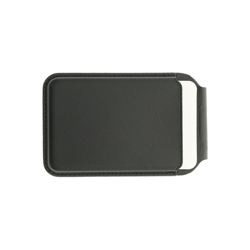 Skládací kožená MagSafe peněženka Dviced – černá - bonami.click