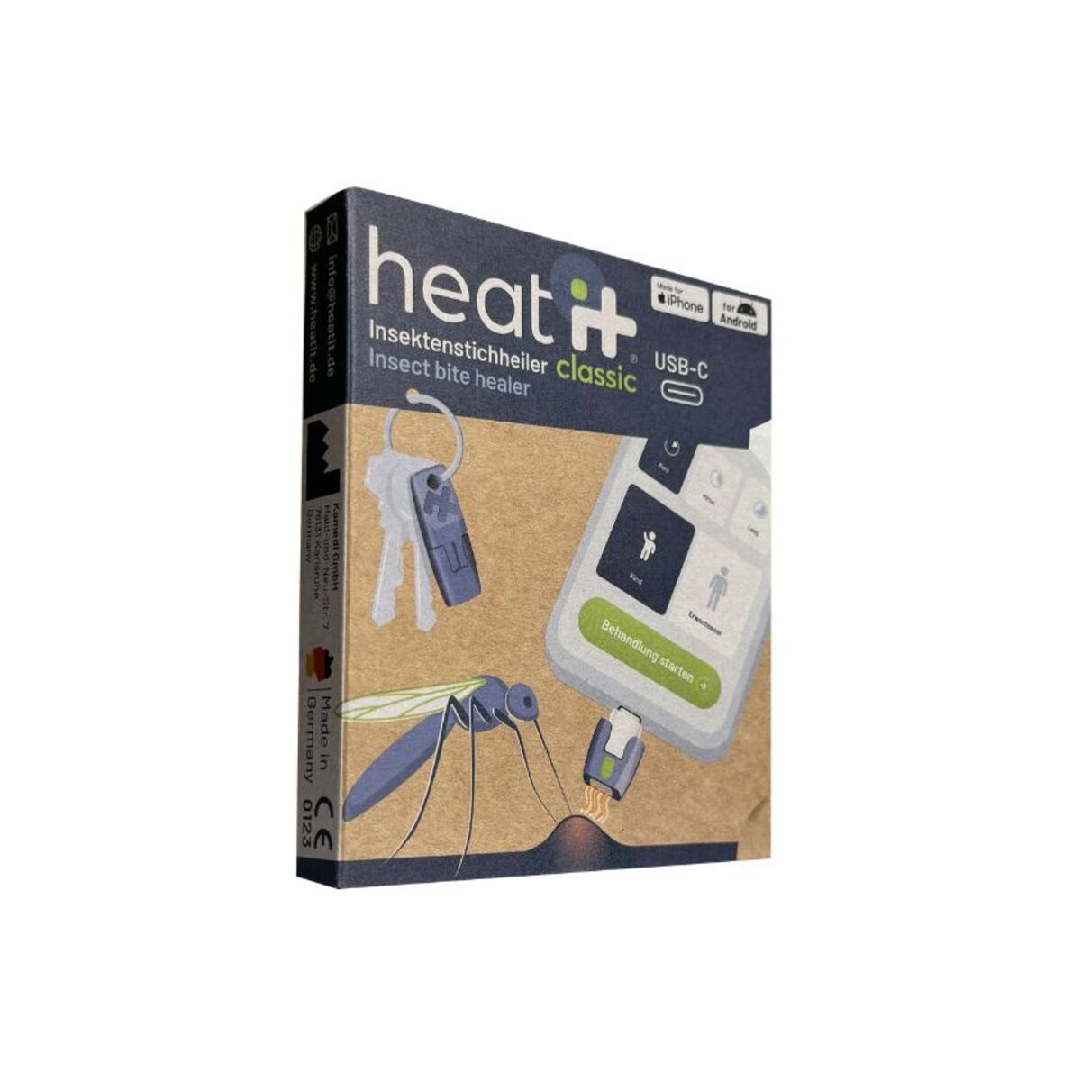 Ošetření bodnutí hmyzem pomocí smartphonu Heat it (USB-C) - bonami.click