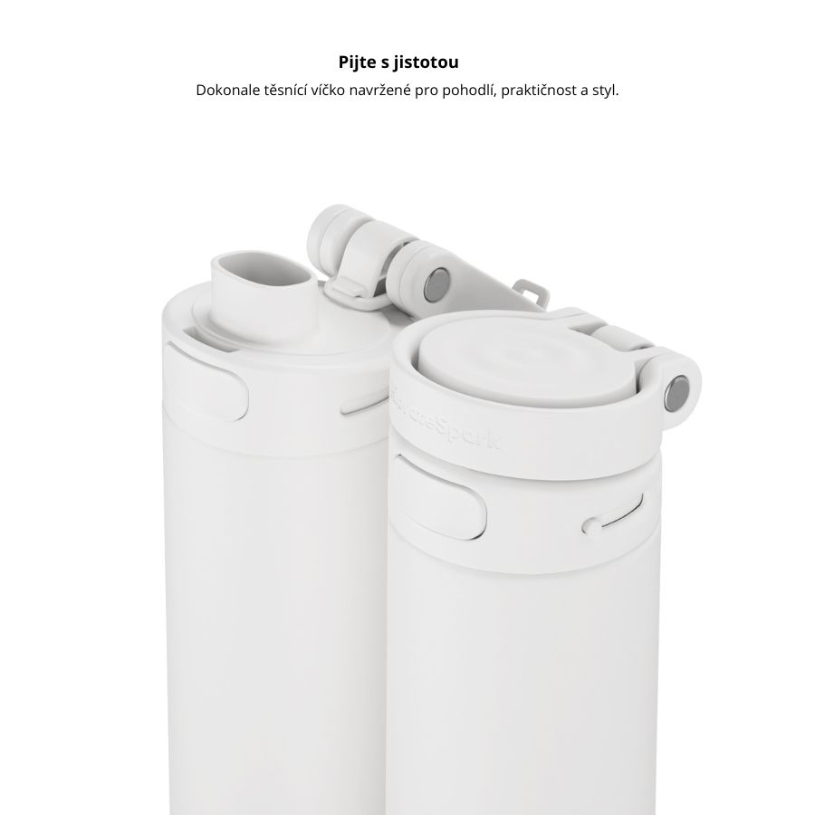 Chytrá lahev HidrateSpark PRO 2 621 ml - bílá