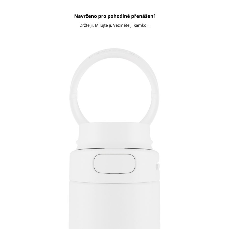 Chytrá lahev HidrateSpark PRO 2 621 ml - bílá