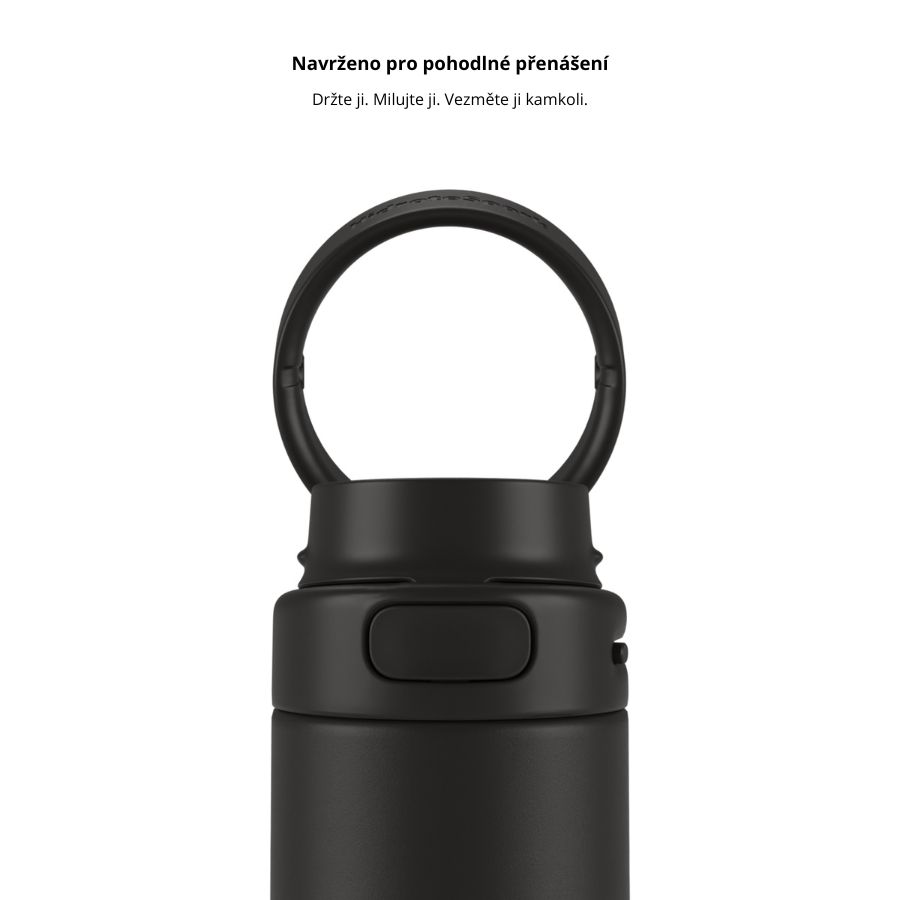 Chytrá lahev s brčkem HidrateSpark PRO 2 621 ml - černá