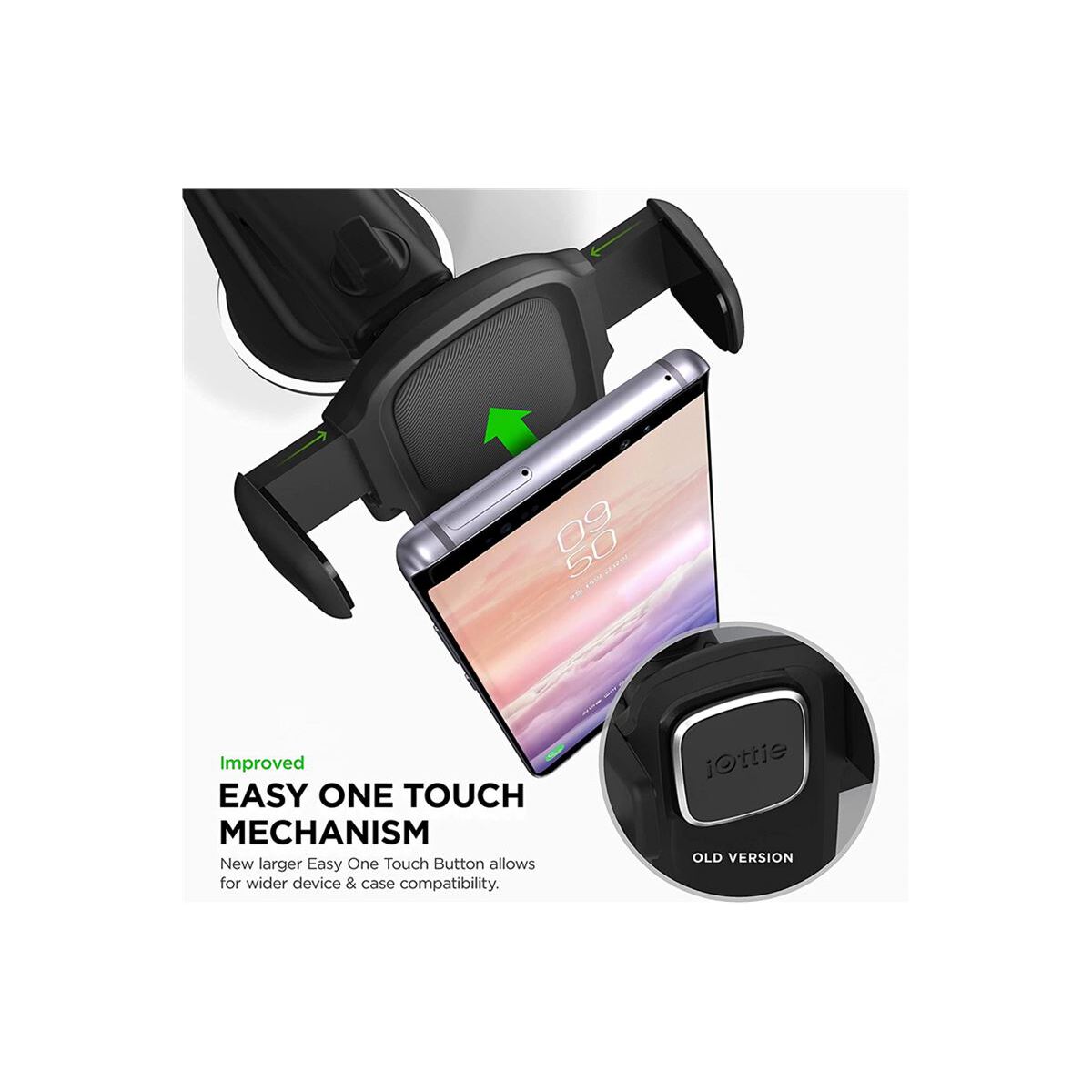 Univerzální držák iOttie Easy One Touch 5 Dash & Windshield Mount - černý - bonami.click