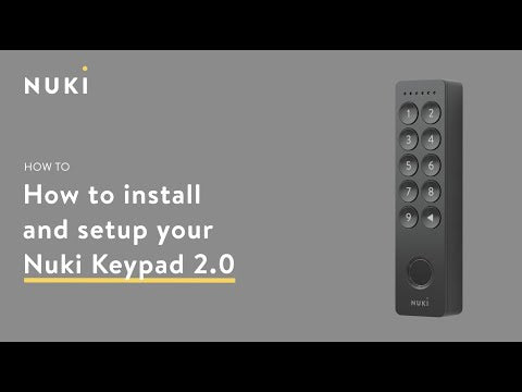 Klávesnice Nuki KEYPAD 2.0 se čtečkou otisků prstu - bonami.click
