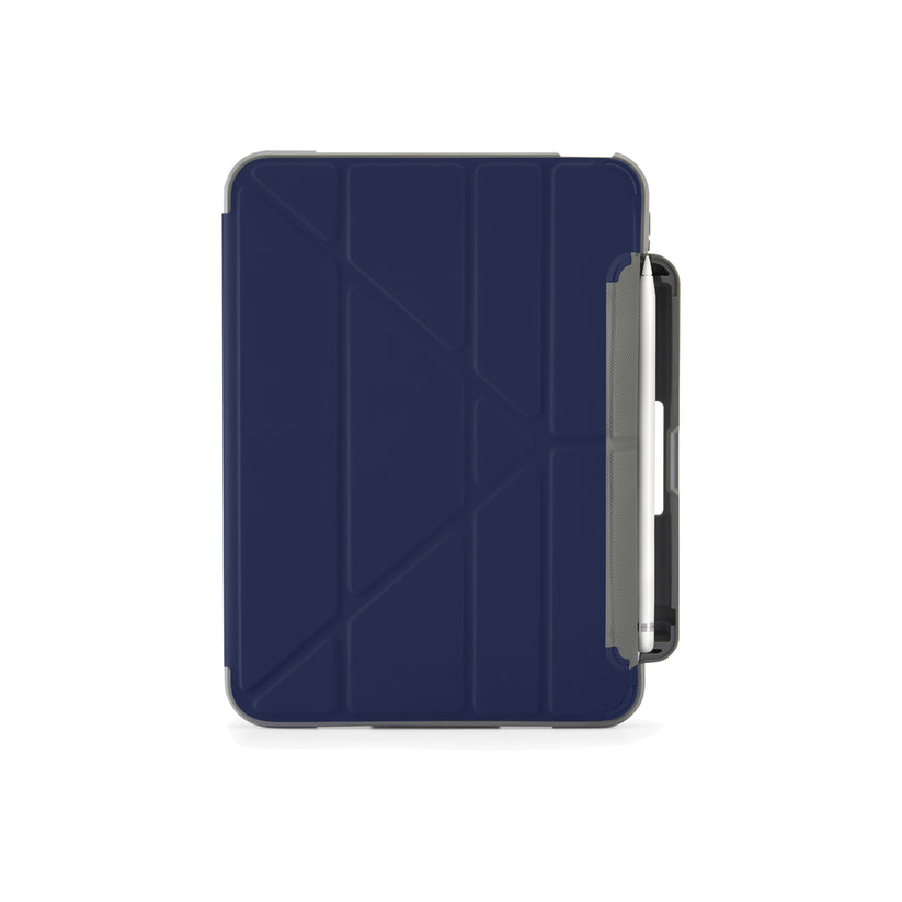 Polohovatelné pouzdro pro iPad 10. gen Pipetto Origami Pencil Shield - tmavě modré - bonami.click
