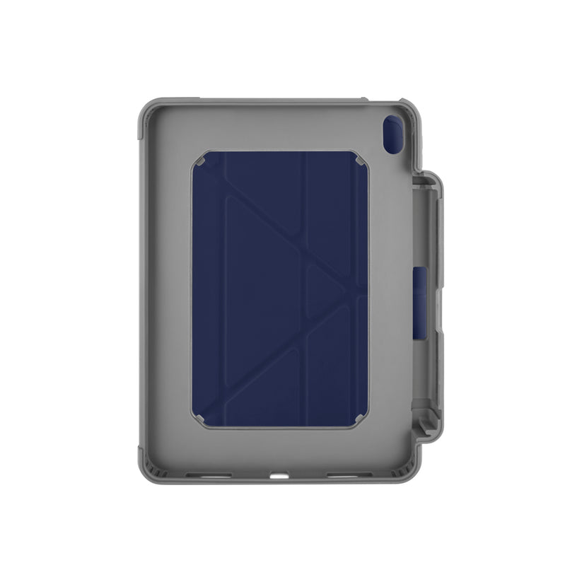 Polohovatelné pouzdro pro iPad 10. gen Pipetto Origami Pencil Shield - tmavě modré - bonami.click