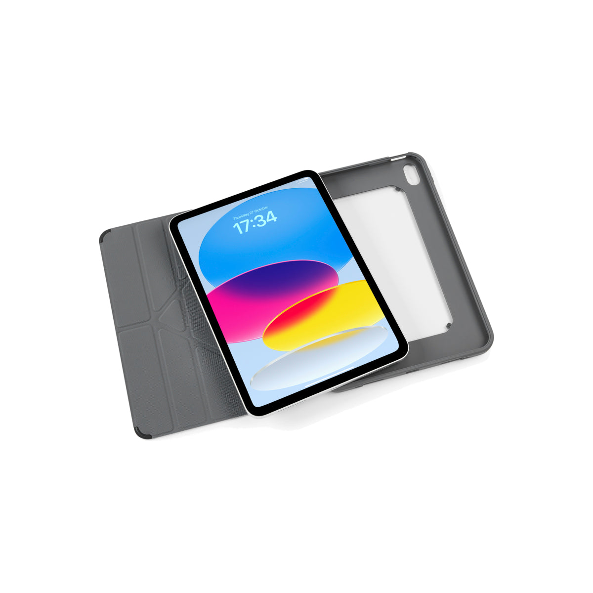 Polohovatelné pouzdro pro iPad 10. gen Pipetto Origami Shield - černé - bonami.click