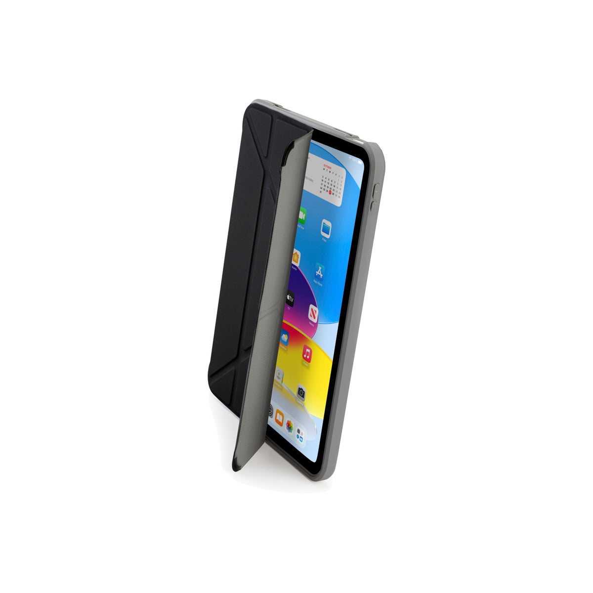Polohovatelné pouzdro pro iPad 10. gen Pipetto Origami Shield - černé - bonami.click