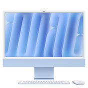 iMac 24“ 4.5K displej, Apple M4 10jádrové CPU, 10jádrové GPU, 16GB, 512GB SSD, CZ - modrý