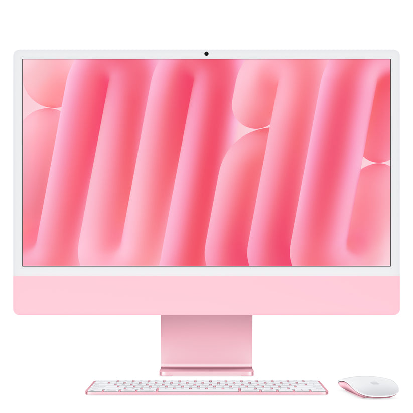 iMac 24“ 4.5K displej, Apple M4 10jádrové CPU, 10jádrové GPU, 24GB, 512GB SSD, CZ - růžový