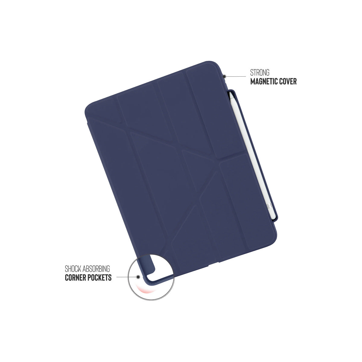 Pouzdro pro iPad (A16/22) Pipetto Origami No3 Pencil Case - tmavě modré
