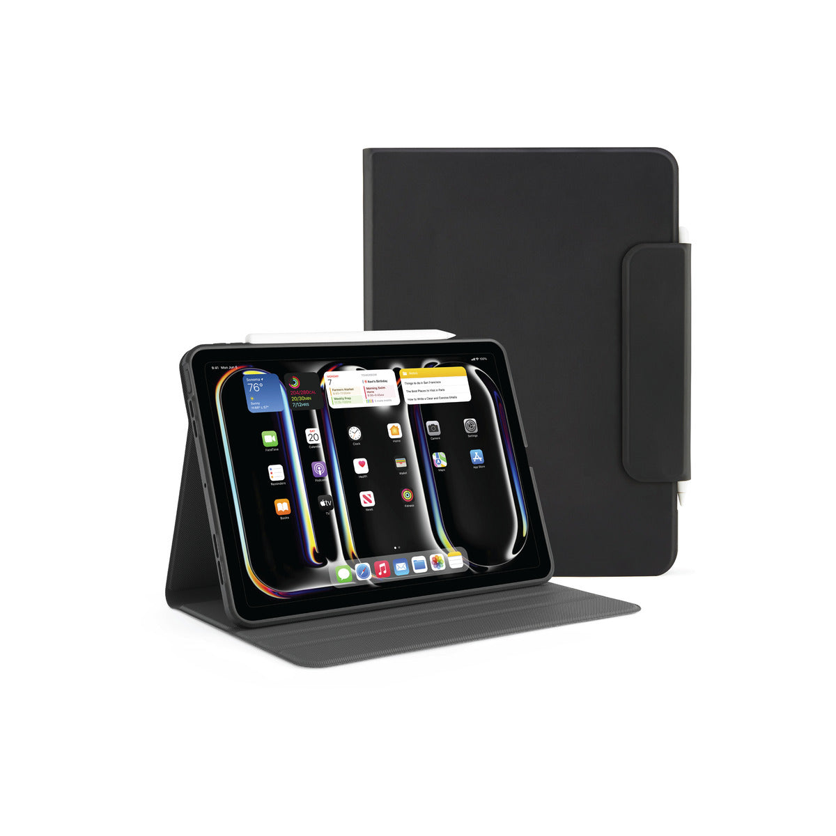 Pouzdro Rotating Folio pro iPad 11" (24/25) Pipetto Origami No5 Rotating Folio Case - černé