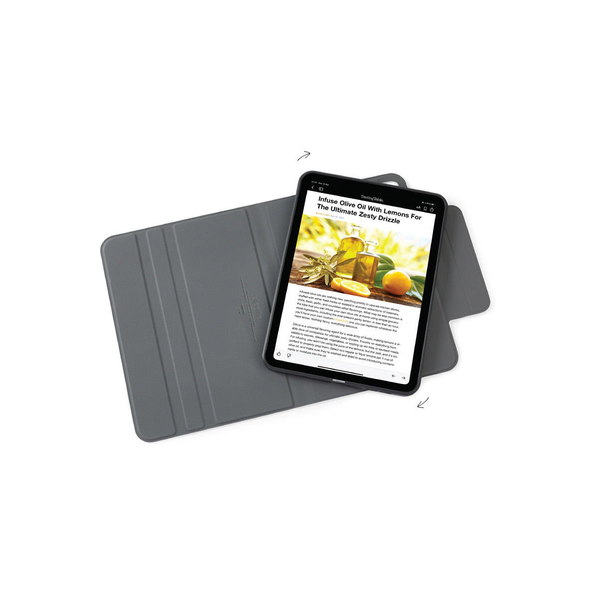 Pouzdro Rotating Folio pro iPad 11" (24/25) Pipetto Origami No5 Rotating Folio Case - černé