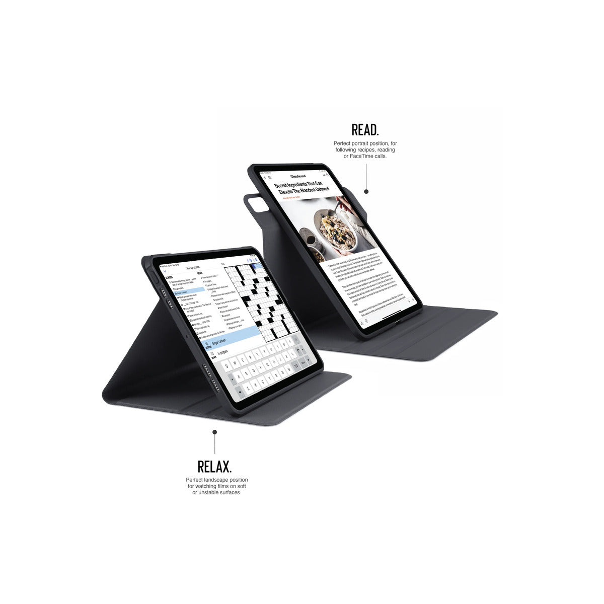 Pouzdro Rotating Folio pro iPad 11" (24/25) Pipetto Origami No5 Rotating Folio Case - černé