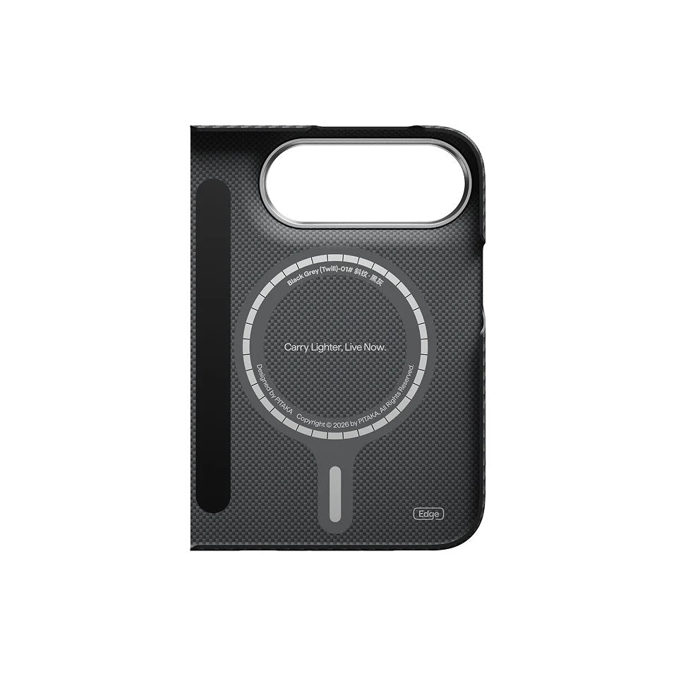 Kryt pro iPhone Duo Pitaka Edge Case (Kompletní sada) - černý/šedý