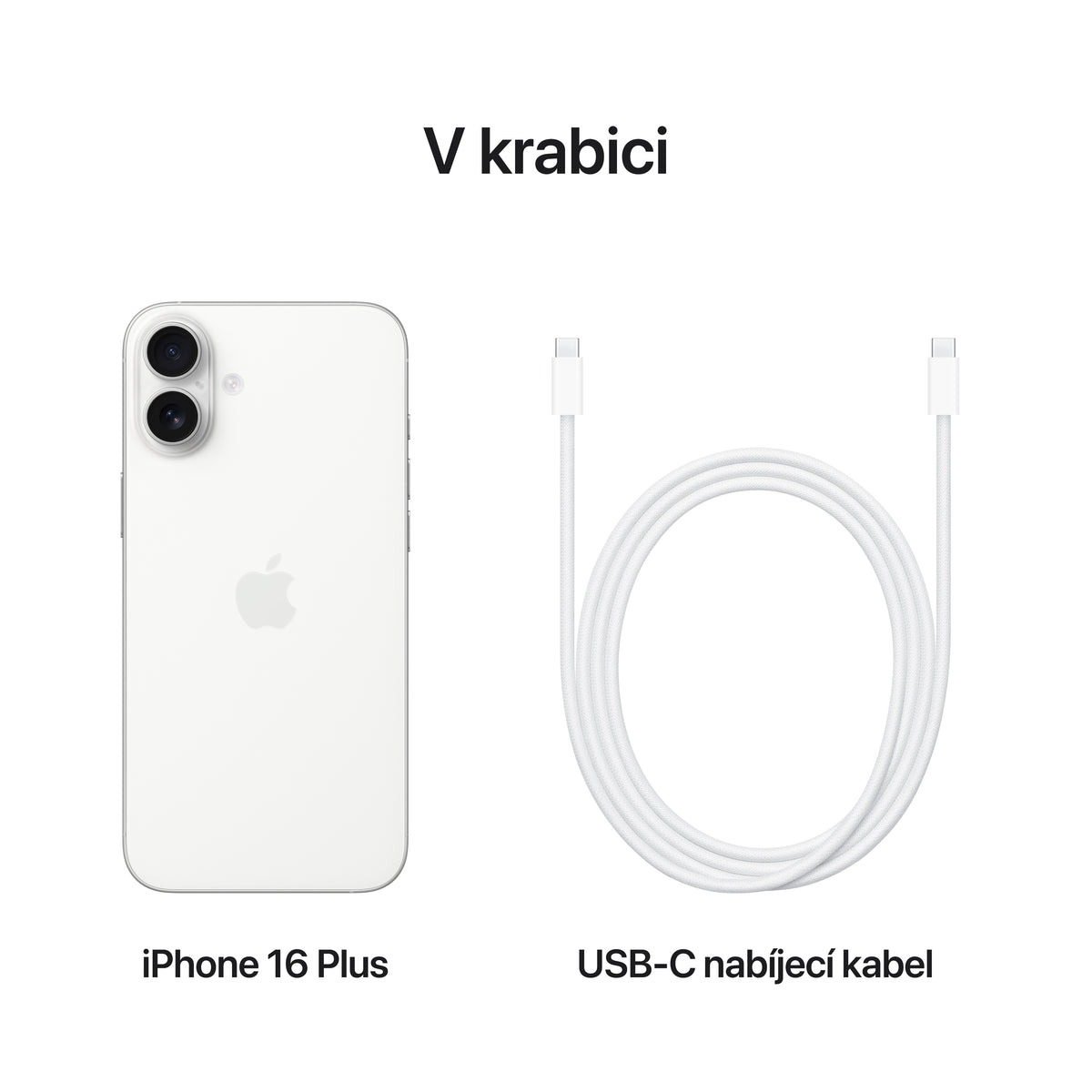 Apple iPhone 16 Plus 128GB - bílý