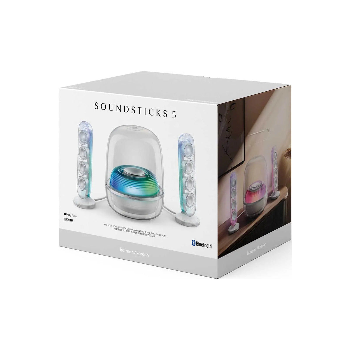 Bezdrátový reproduktor Harman Kardon SoundSticks 5 s HDMI - bílý