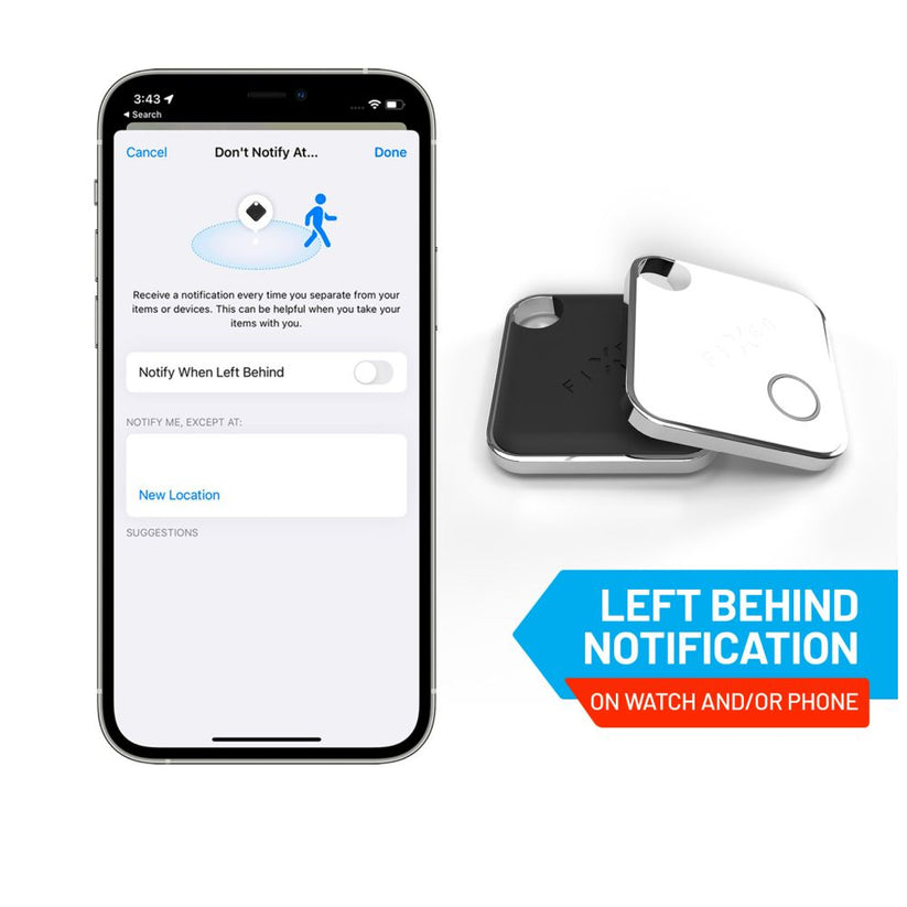 Smart tracker FIXED Tag s podporou Find My - černý - bonami.click