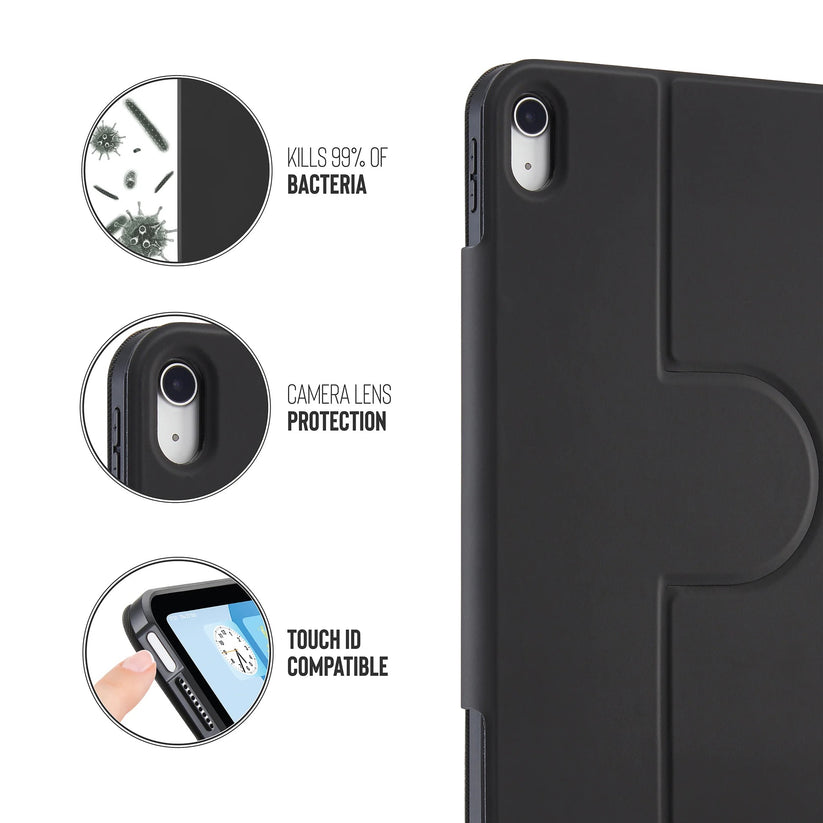 Kryt na iPad Air 13" Pipetto Origami No5 Rotating Folio Case - černý - bonami.click