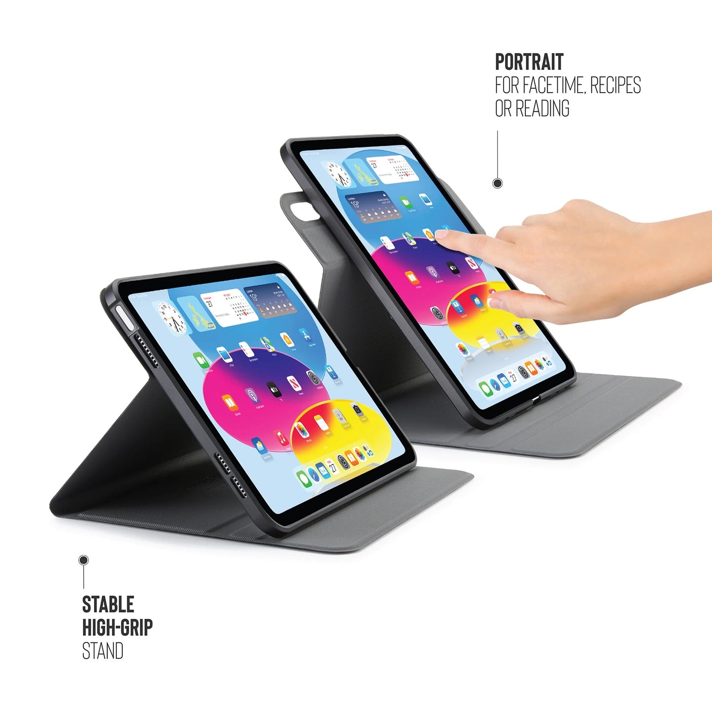 Kryt na iPad Air Pipetto Origami No5 Rotating Folio Case - černý - bonami.click