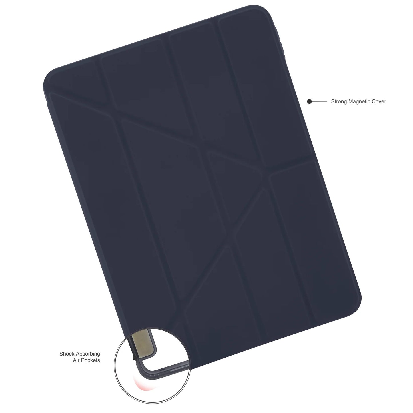 Kryt na iPad Air 13" Pipetto Origami No1 Original Case - tmavě modrý - bonami.click