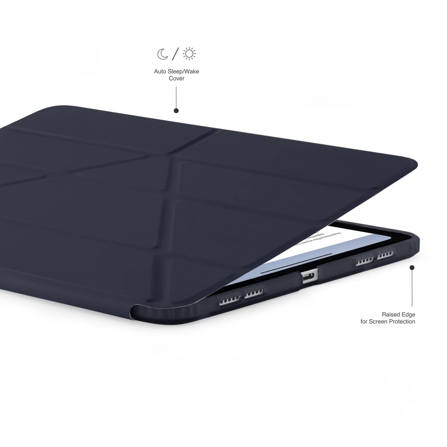 Kryt na iPad Air 13" Pipetto Origami No1 Original Case - tmavě modrý - bonami.click