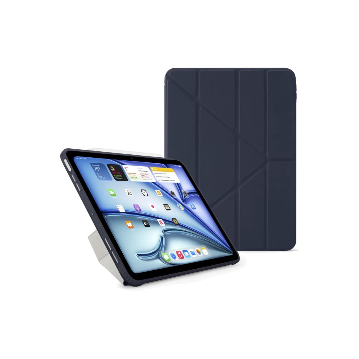 Kryt na iPad Air 13" Pipetto Origami No1 Original Case - tmavě modrý - bonami.click
