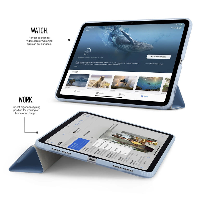 Kryt na iPad Air 13" Pipetto Origami No1 Original Case - světle modrý - bonami.click