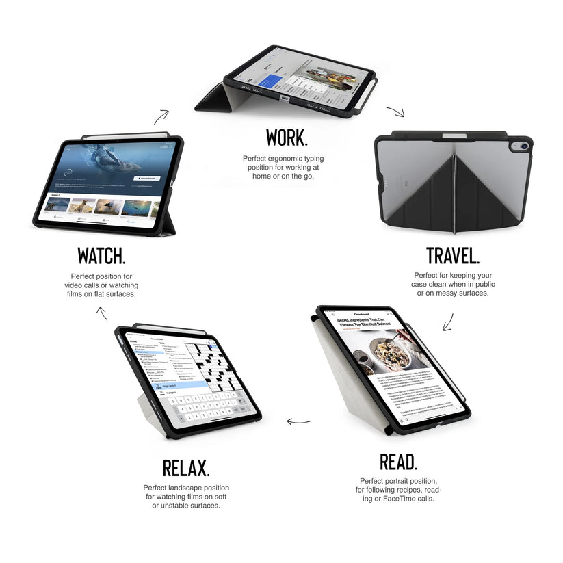 Kryt na iPad Air 13" Pipetto Origami No3 Pencil Case - černý - bonami.click