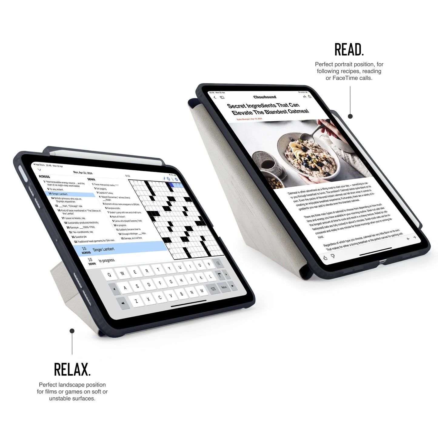 Kryt na iPad Air 13" Pipetto Origami No3 Pencil Case - tmavě modrý - bonami.click